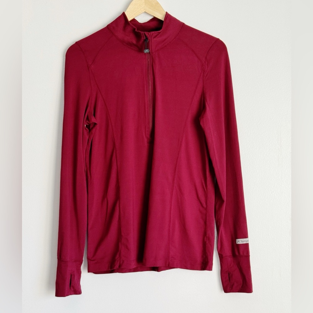Terramar Cloud Nine Burgundy UPF 50 Base Layer 2.0 Midweight Womens LARGE